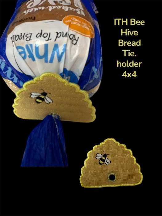 ITH BEE HIVE BREAD TIE HOLDER 4X4 